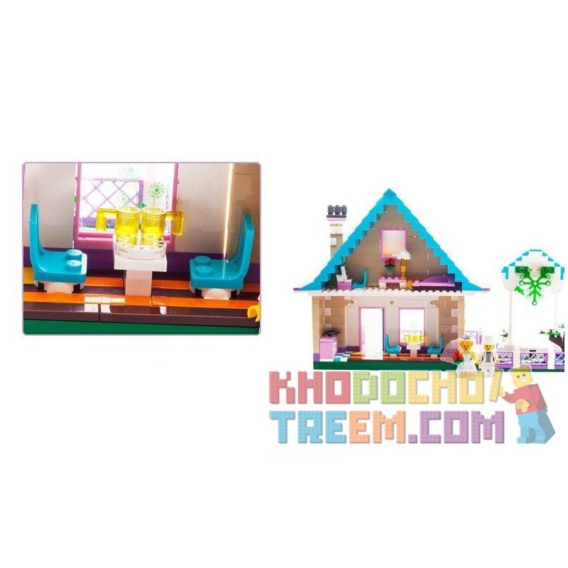 QMAN ENLIGHTEN KEEPPLEY 1129 non  ĐÁM CƯỚI HẠNH PHÚC bộ đồ chơi xếp lắp ráp ghép mô hình City WEDDING ROOM Thành Phố 613 khối