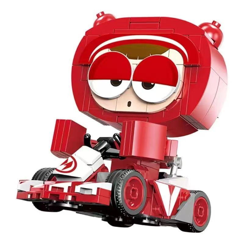 XINGBAO XB non  KART 6. bộ đồ chơi xếp lắp ráp ghép mô hình Crazy Racing Đua Xe Điên Loạn 321 khối