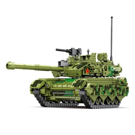 SEMBO 203108 non  XE TĂNG CHIẾN ĐẤU CHỦ LỰC TYPE 99A bộ đồ chơi xếp lắp ráp ghép mô hình Military Army TYPE 99A MAIN BATTLE TANK Quân Sự Bộ Đội 641 khối