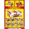 MINGDI LEIBAO C003 non  CHỮA CHÁY ĐÔ THỊ 8 TỔ HỢP bộ đồ chơi xếp lắp ráp ghép mô hình City LIRBAN FIRE FIGHTING Thành Phố 906 khối