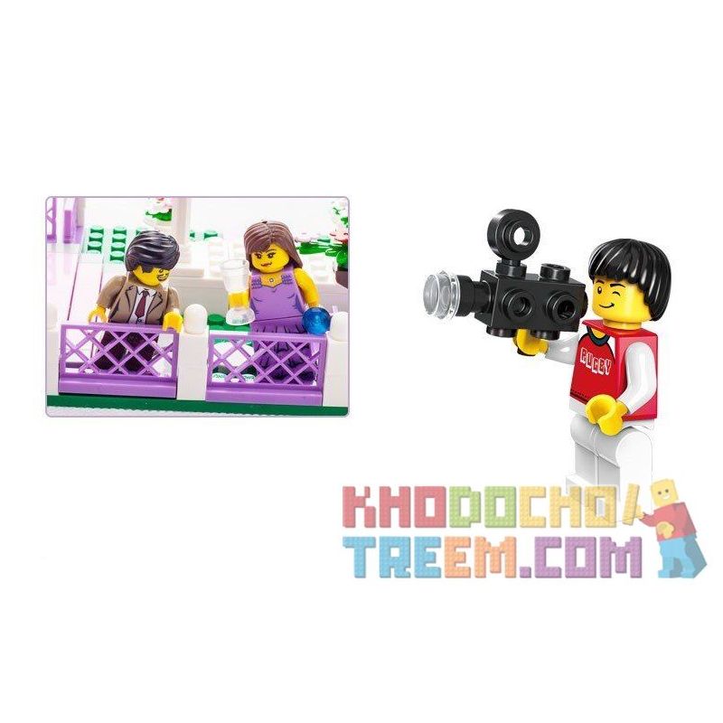 QMAN ENLIGHTEN KEEPPLEY 1129 non  ĐÁM CƯỚI HẠNH PHÚC bộ đồ chơi xếp lắp ráp ghép mô hình City WEDDING ROOM Thành Phố 613 khối