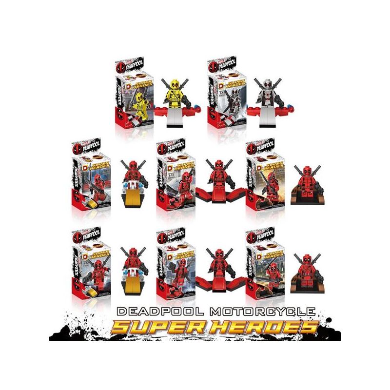 DUO LE PIN DLP9022 9022 non Lego NGƯỜI PHỤC VỤ CHẾT 8. bộ đồ chơi xếp lắp ráp ghép mô hình Marvel Super Heroes Siêu Anh Hùng Marvel
