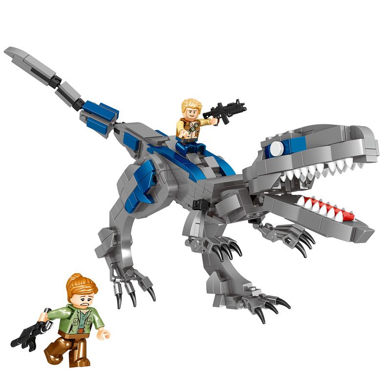 ZHEGAO QL1734 1734 non Lego MÁY T-REX bộ đồ chơi xếp lắp ráp ghép mô hình Jurassic World DINOSAUR Thế Giới Khủng Long 327 khối