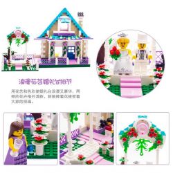 QMAN ENLIGHTEN KEEPPLEY 1129 non  ĐÁM CƯỚI HẠNH PHÚC bộ đồ chơi xếp lắp ráp ghép mô hình City WEDDING ROOM Thành Phố 613 khối