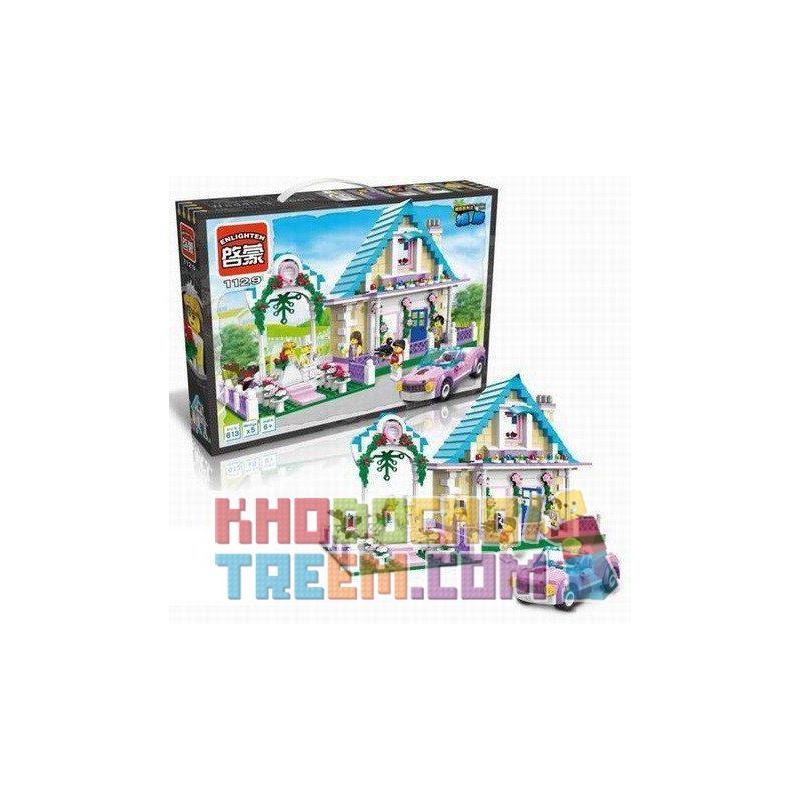 QMAN ENLIGHTEN KEEPPLEY 1129 non  ĐÁM CƯỚI HẠNH PHÚC bộ đồ chơi xếp lắp ráp ghép mô hình City WEDDING ROOM Thành Phố 613 khối