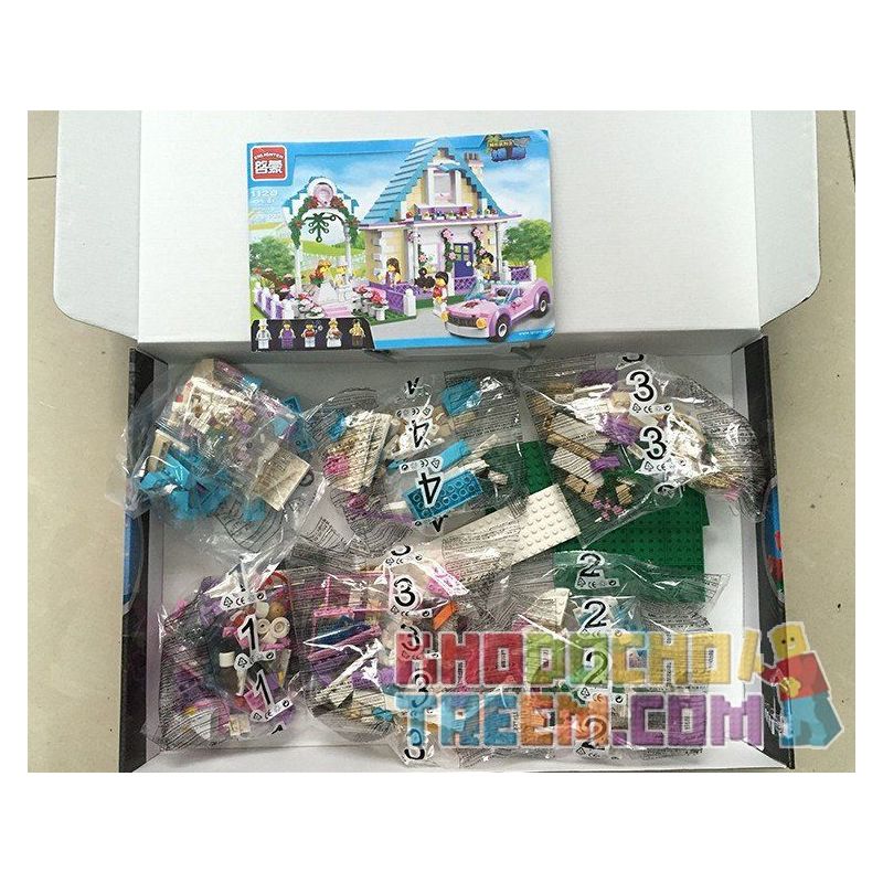 QMAN ENLIGHTEN KEEPPLEY 1129 non  ĐÁM CƯỚI HẠNH PHÚC bộ đồ chơi xếp lắp ráp ghép mô hình City WEDDING ROOM Thành Phố 613 khối