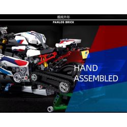 PanlosBrick 672004 Panlos Brick 672004 non  BMW M1000RR bộ đồ chơi xếp lắp ráp ghép mô hình  BMW 1000 RR Kỹ Thuật Công Nghệ Cao Mô Hình Phương Tiện 912 khối