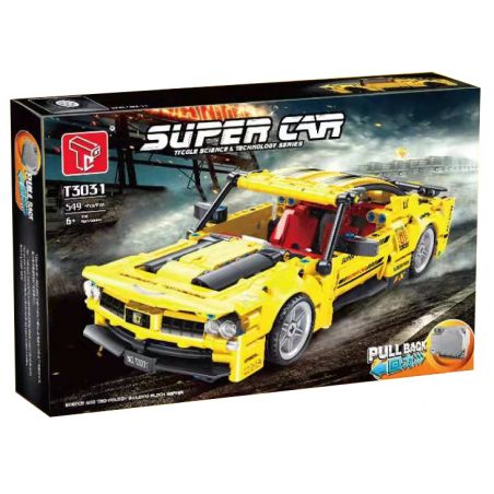 TA GAOLE T3031 3031 non  XE LÙI MÀU VÀNG bộ đồ chơi xếp lắp ráp ghép mô hình  SUPERCAR Kỹ Thuật Công Nghệ Cao Mô Hình Phương Tiện 549 khối