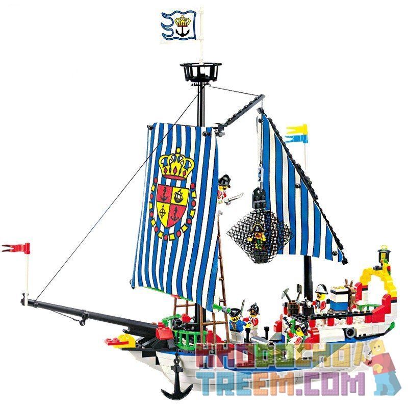 NOT Lego CORSAIR ARMADA FLAGSHIP 6291 QMAN ENLIGHTEN KEEPPLEY 305 xếp lắp ráp ghép mô hình TÀU CHIẾN HOÀNG GIA BẮT CƯỚP BIỂN HẠM ĐỘI ARMADA Pirates Of The Caribbean Cướp Biển Vùng Caribe 284 khối