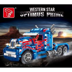 TA GAOLE T3030 3030 non  XE TẢI OPTIMUS PRIME ĐẦU KÉO bộ đồ chơi xếp lắp ráp ghép mô hình  WESTERN STAR OPTIMUS PRIME Kỹ Thuật Công Nghệ Cao Mô Hình Phương Tiện 619 khối