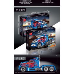 TA GAOLE T3030 3030 non  XE TẢI OPTIMUS PRIME ĐẦU KÉO bộ đồ chơi xếp lắp ráp ghép mô hình  WESTERN STAR OPTIMUS PRIME Kỹ Thuật Công Nghệ Cao Mô Hình Phương Tiện 619 khối