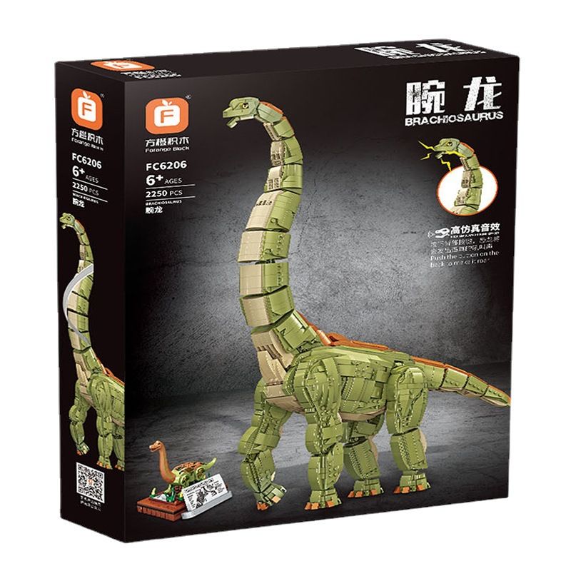 FORANGE FC6206 6206 non  RỒNG CỔ TAY bộ đồ chơi xếp lắp ráp ghép mô hình Creator Expert BRACHIOSAURUS Chuyên Gia Sáng Tạo 2250 khối