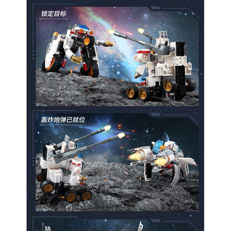 Enlighten 41310 Qman 41310 non  THỢ SĂN SAO bộ đồ chơi xếp lắp ráp ghép mô hình Transformers Robot Đại Chiến Người Máy Biến Hình 521 khối