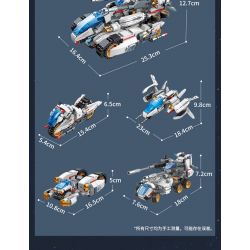 Enlighten 41310 Qman 41310 non  THỢ SĂN SAO bộ đồ chơi xếp lắp ráp ghép mô hình Transformers Robot Đại Chiến Người Máy Biến Hình 521 khối