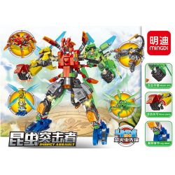 MINGDI LEIBAO K0377 0377 non  INSECT ATTACKER 4 TỔ HỢP NHỆN ONG BỌ CẠP NGỰA bộ đồ chơi xếp lắp ráp ghép mô hình INSECT ASSAULT 693 khối