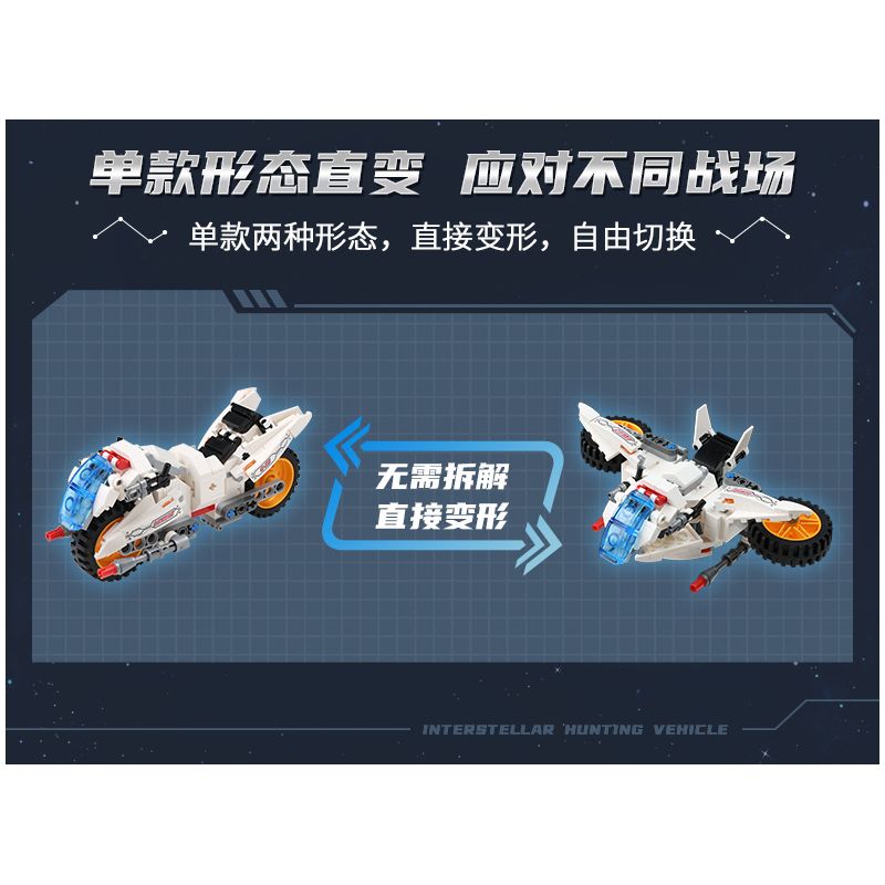 Enlighten 41310 Qman 41310 non  THỢ SĂN SAO bộ đồ chơi xếp lắp ráp ghép mô hình Transformers Robot Đại Chiến Người Máy Biến Hình 521 khối