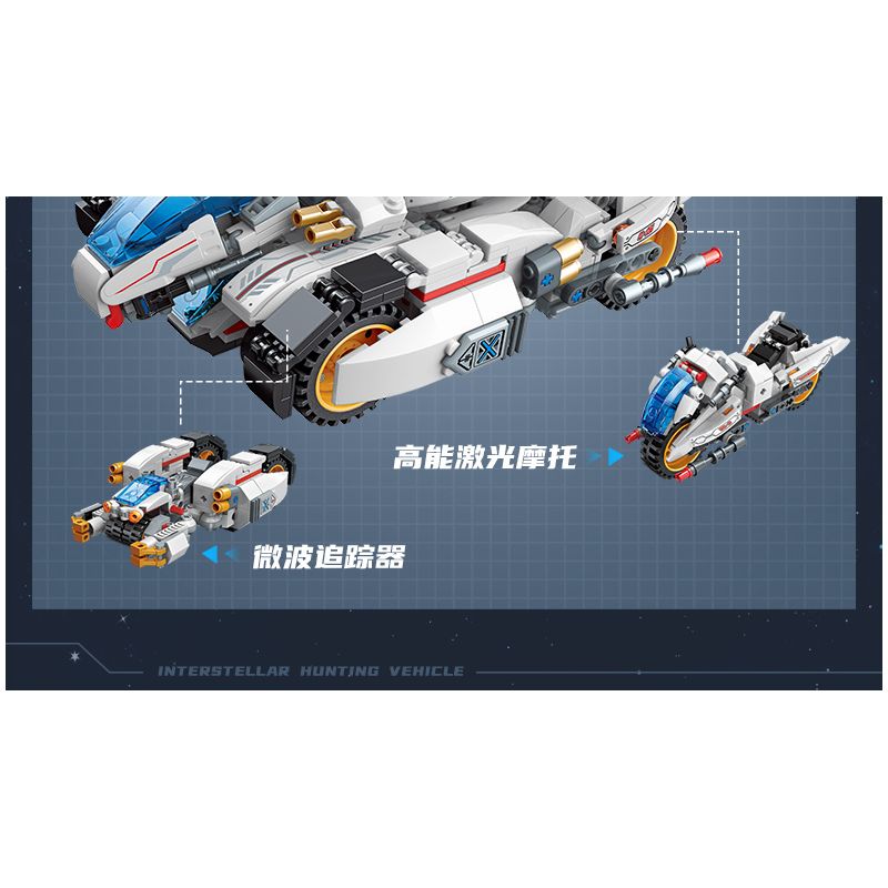 Enlighten 41310 Qman 41310 non  THỢ SĂN SAO bộ đồ chơi xếp lắp ráp ghép mô hình Transformers Robot Đại Chiến Người Máy Biến Hình 521 khối