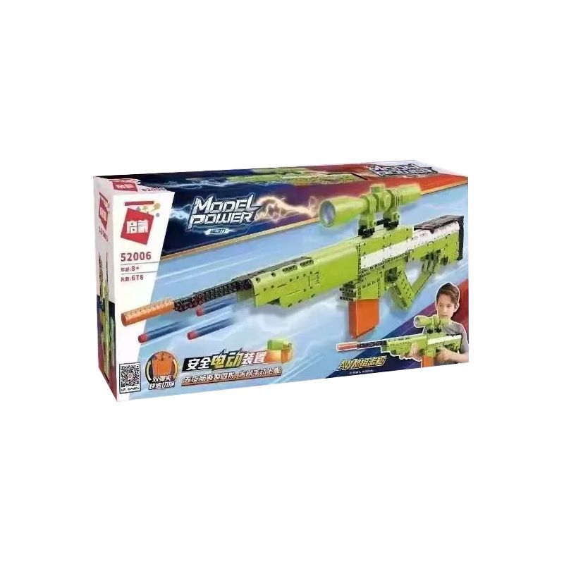 Enlighten 52006 Qman 52006 non Lego SÚNG BẮN TỈA AWM bộ đồ chơi xếp lắp ráp ghép mô hình Technic MODEL POWER Kỹ Thuật Công Nghệ Cao Mô Hình Phương Tiện 678 khối