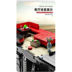 SUPER 18K K199 TA GAOLE T4009 4009 non  MÔ TÔ ĐỊA HÌNH AMODILLO 8X8 bộ đồ chơi xếp lắp ráp ghép mô hình  RV OFF-ROAD Kỹ Thuật Công Nghệ Cao Mô Hình Phương Tiện 6068 khối