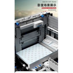 SUPER 18K K199 TA GAOLE T4009 4009 non  MÔ TÔ ĐỊA HÌNH AMODILLO 8X8 bộ đồ chơi xếp lắp ráp ghép mô hình  RV OFF-ROAD Kỹ Thuật Công Nghệ Cao Mô Hình Phương Tiện 6068 khối