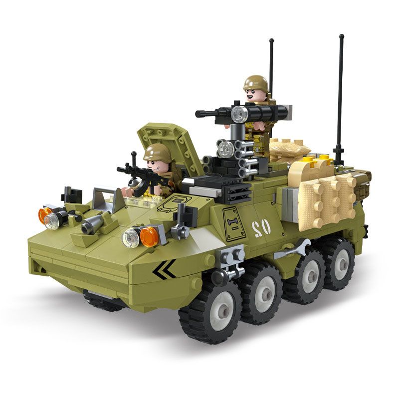 JIESTAR 61030 non Lego XE VẬN TẢI BỌC THÉP M1126 STRYKER bộ đồ chơi xếp lắp ráp ghép mô hình Military Army Quân Sự Bộ Đội 549 khối