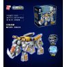 Enlighten 41219 Qman 41219 non  CƠ KHÍ CUBE RUBIK THAY ĐỔI TRỰC TIẾP RHINOCEROS bộ đồ chơi xếp lắp ráp ghép mô hình Transformers Robot Đại Chiến Người Máy Biến Hình