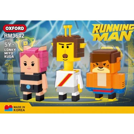OXFORD RM4642 4642 non  TRÊN KY NHÌN PHƯỜNG LÀ bộ đồ chơi xếp lắp ráp ghép mô hình RUNNING MAN LONKY MIYO KUGA