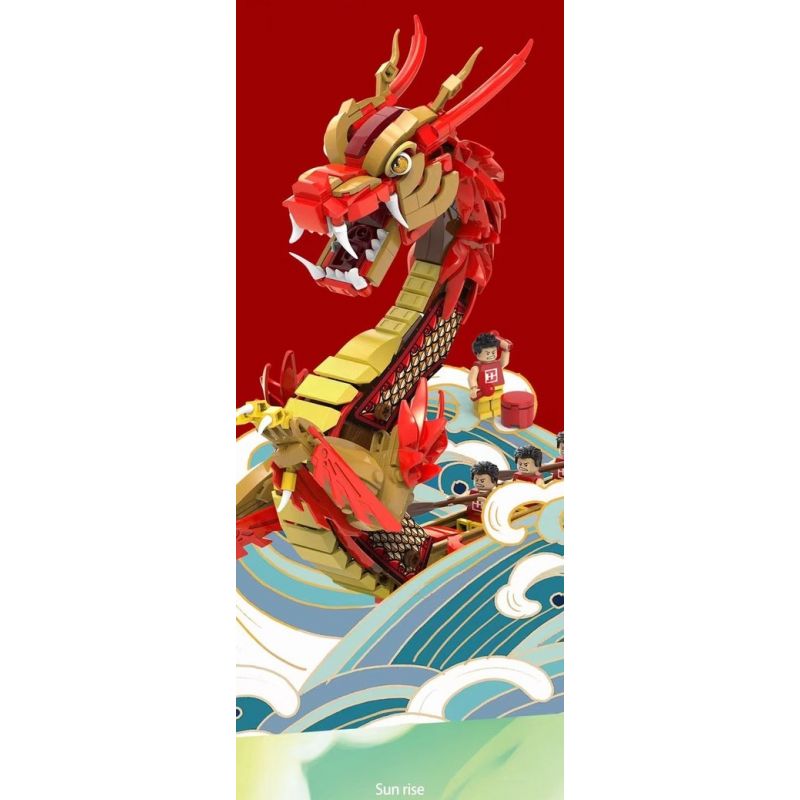 HAPPY BUILD SHINEYU XINYU YC-50004 50004 YC50004 non  LONGTENG BỐN BIỂN bộ đồ chơi xếp lắp ráp ghép mô hình  Kỹ Thuật Công Nghệ Cao Mô Hình Phương Tiện 2038 khối