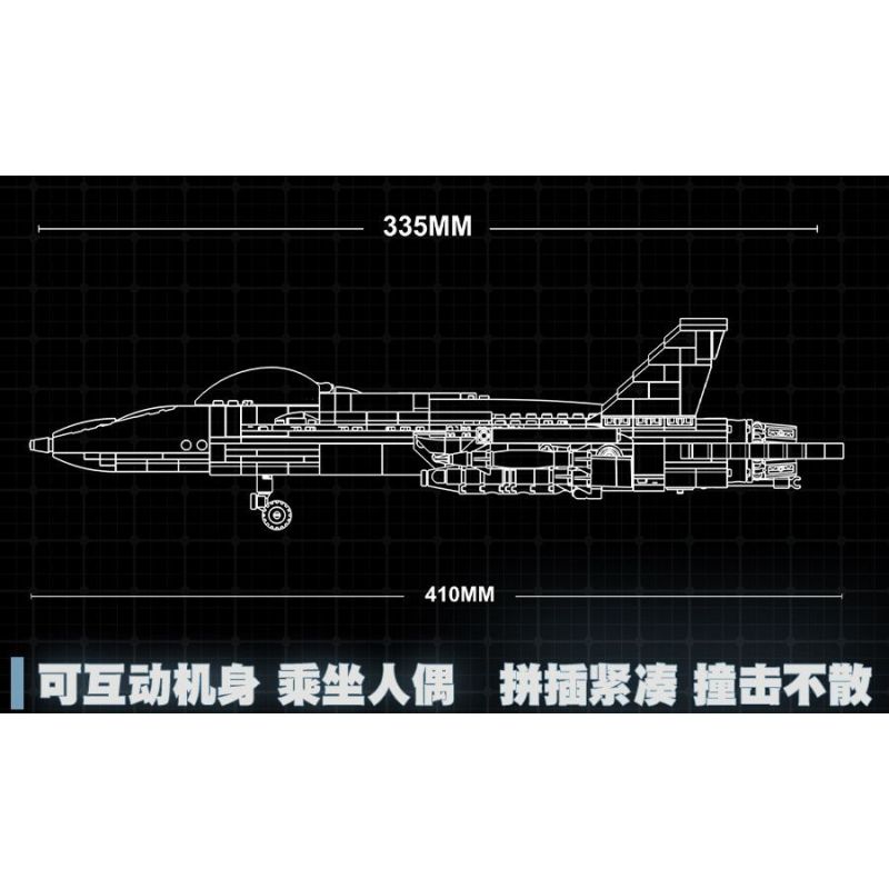 JIESTAR 61029 non  MÁY BAY CHIẾN ĐẤU F-16 bộ đồ chơi xếp lắp ráp ghép mô hình Military Army F16 Quân Sự Bộ Đội 753 khối