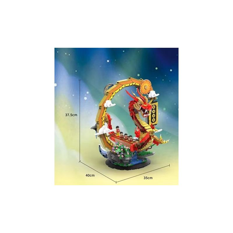 HAPPY BUILD SHINEYU XINYU YC-50004 50004 YC50004 non  LONGTENG BỐN BIỂN bộ đồ chơi xếp lắp ráp ghép mô hình  Kỹ Thuật Công Nghệ Cao Mô Hình Phương Tiện 2038 khối