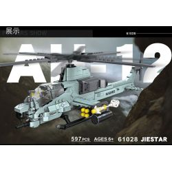 JIESTAR 61028 non  MÁY BAY TRỰC THĂNG VIPER bộ đồ chơi xếp lắp ráp ghép mô hình Military Army AH-1Z VIPER Quân Sự Bộ Đội 597 khối