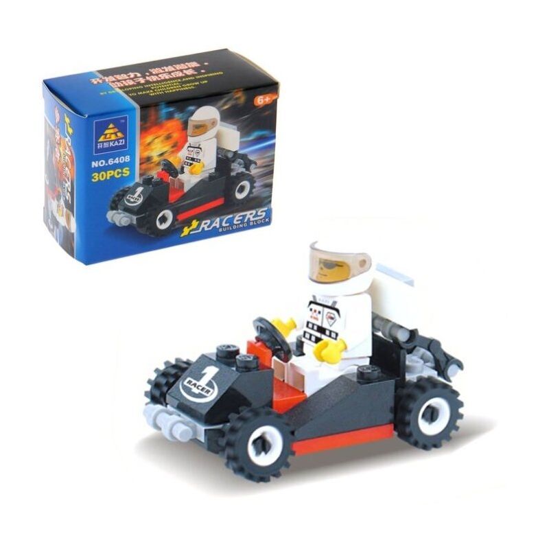 Bozhi 6408 non Lego XE HƠI bộ đồ chơi xếp lắp ráp ghép mô hình Racers Đua Tốc Độ 30 khối