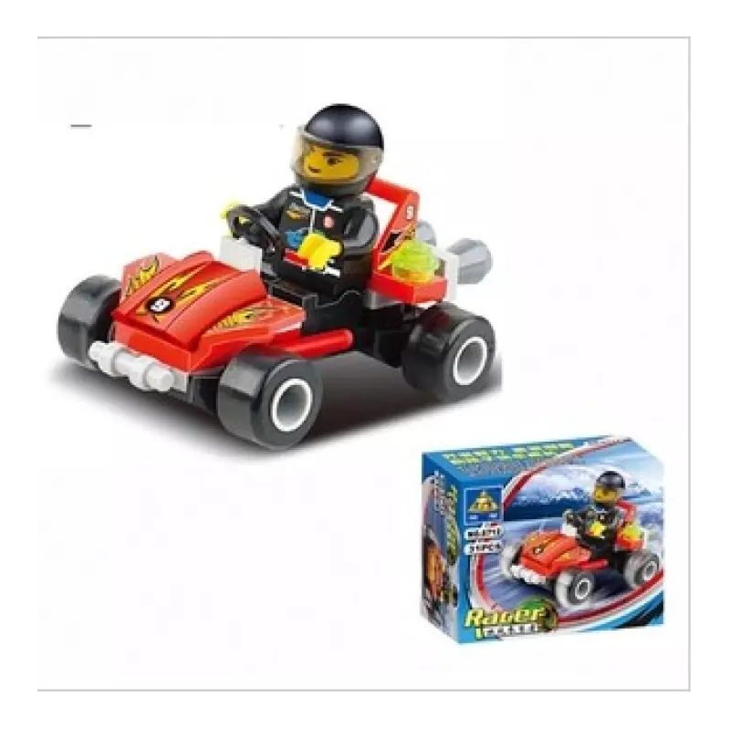 Bozhi 6712 non Lego LỐC XOÁY bộ đồ chơi xếp lắp ráp ghép mô hình Racers Đua Tốc Độ 31 khối