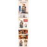 KEEPPLEY K28004 28004 non  QUÁN CÀ PHÊ ICHICHOME bộ đồ chơi xếp lắp ráp ghép mô hình CITY CORNER