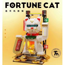 TAKUGI T7001 7001 non  ĐÔRÊMON ĐỒNG XU bộ đồ chơi xếp lắp ráp ghép mô hình FORTUNE CAT
