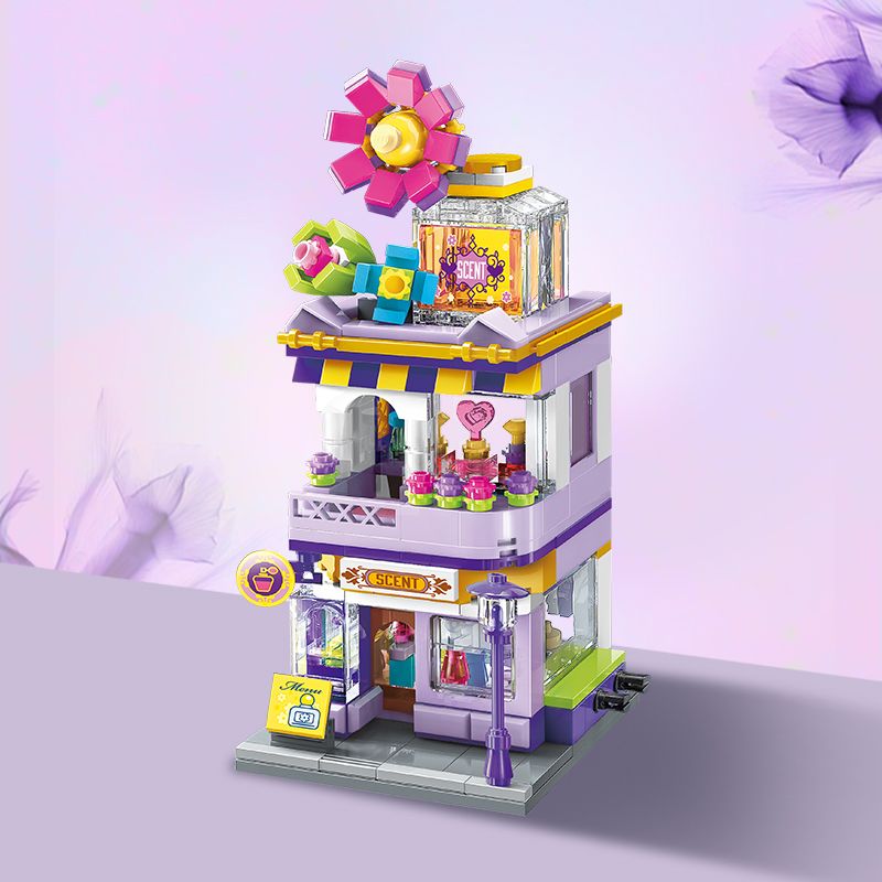 KEEPPLEY K28003 28003 non  CỬA HÀNG HƯƠNG LIỆU THƠM bộ đồ chơi xếp lắp ráp ghép mô hình CITY CORNER