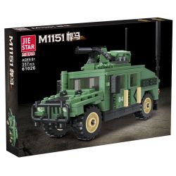 JIESTAR 61026 non  HUMVEE M1151 bộ đồ chơi xếp lắp ráp ghép mô hình Military Army Quân Sự Bộ Đội 357 khối