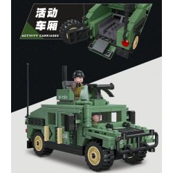 JIESTAR 61026 non  HUMVEE M1151 bộ đồ chơi xếp lắp ráp ghép mô hình Military Army Quân Sự Bộ Đội 357 khối