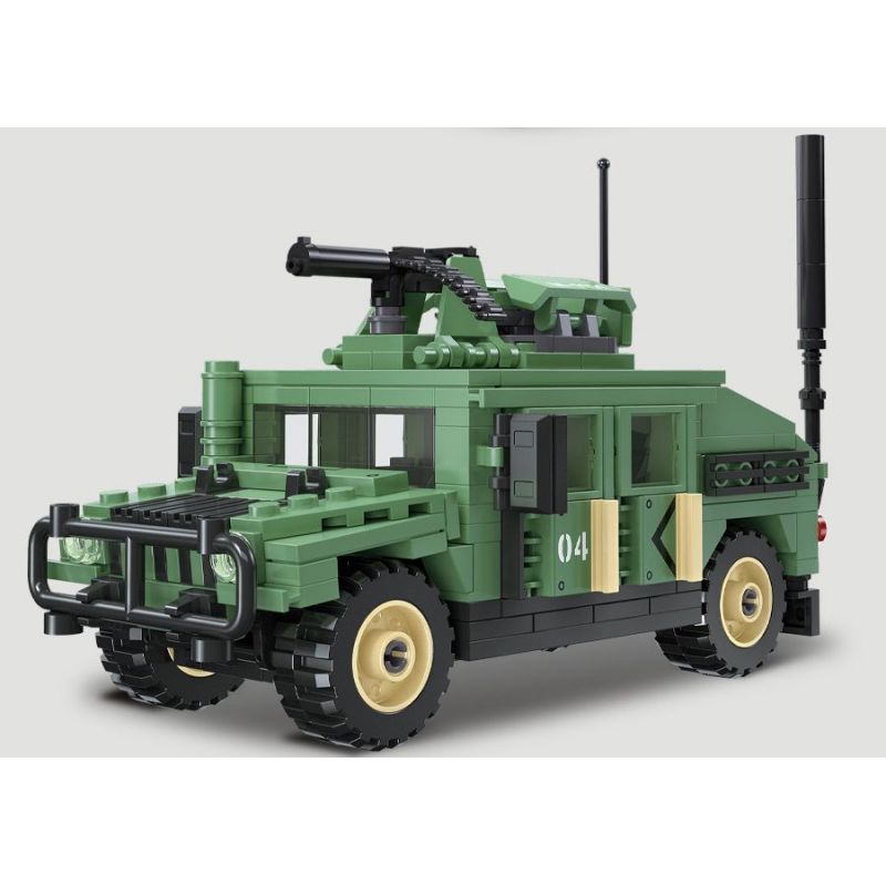 JIESTAR 61026 non  HUMVEE M1151 bộ đồ chơi xếp lắp ráp ghép mô hình Military Army Quân Sự Bộ Đội 357 khối