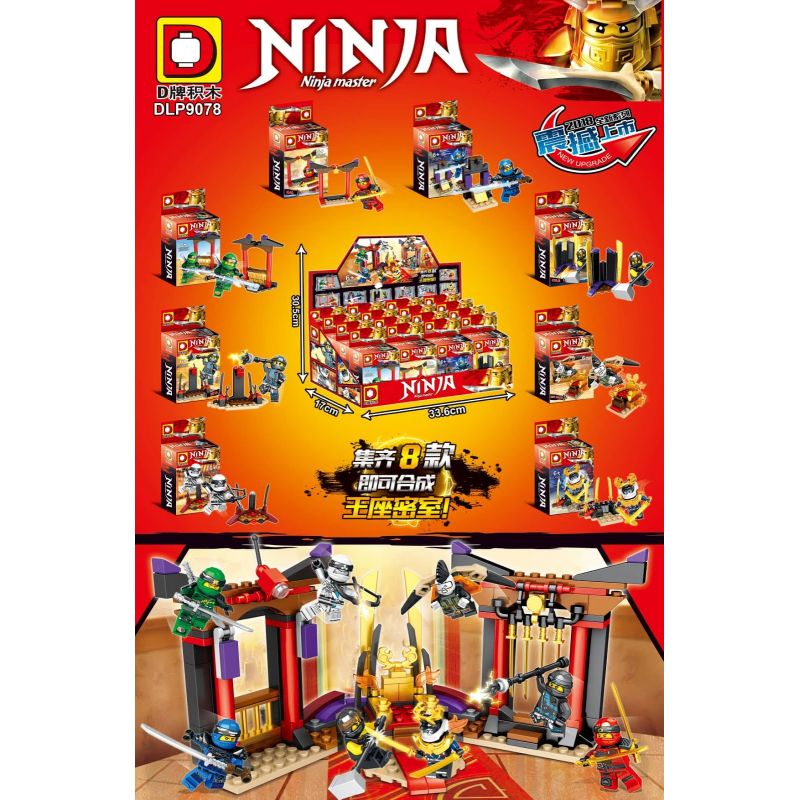 DUO LE PIN DLP9078 9078 non Lego XÁC NHẬN PHÒNG bộ đồ chơi xếp lắp ráp ghép mô hình The Lego Ninjago Movie Ninja Lốc Xoáy