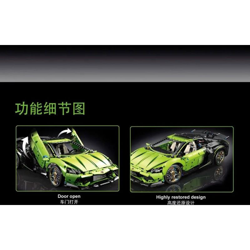 ZHEGAO QL0495 0495 non  XE LÙI PORSCHE 911 bộ đồ chơi xếp lắp ráp ghép mô hình  BSJ 911 Kỹ Thuật Công Nghệ Cao Mô Hình Phương Tiện 382 khối