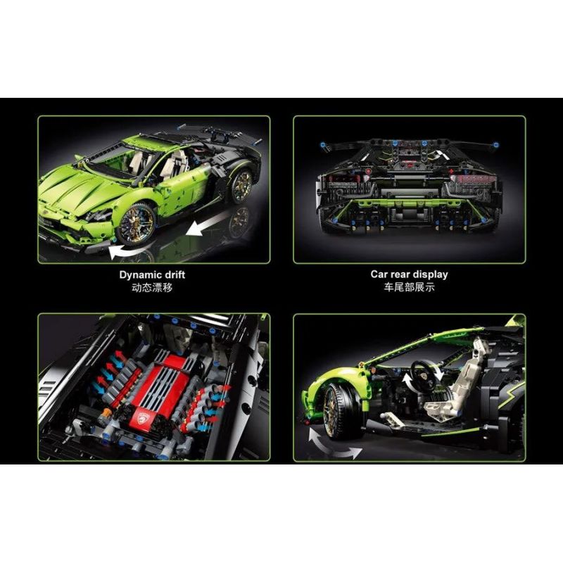 ZHEGAO QL0495 0495 non  XE LÙI PORSCHE 911 bộ đồ chơi xếp lắp ráp ghép mô hình  BSJ 911 Kỹ Thuật Công Nghệ Cao Mô Hình Phương Tiện 382 khối