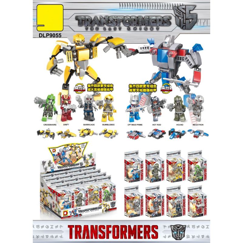 DUO LE PIN DLP9055 9055 non Lego TRANSFORMERS 8. bộ đồ chơi xếp lắp ráp ghép mô hình Robot Đại Chiến Người Máy Biến Hình