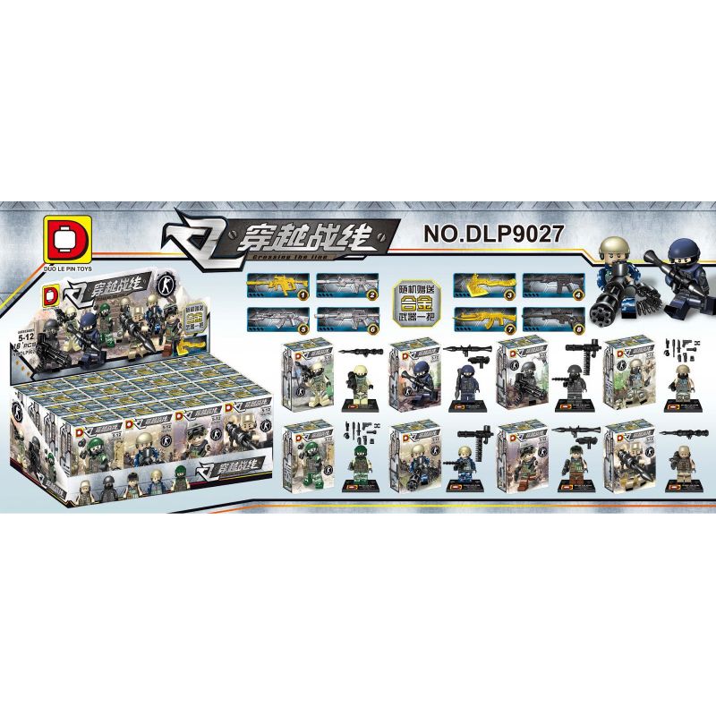 DUO LE PIN DLP9027 9027 non Lego MẶC 8 MÔ HÌNH bộ đồ chơi xếp lắp ráp ghép mô hình Movie & Game Phim Và Trò Chơi