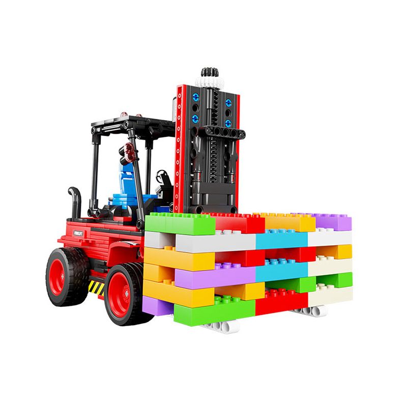 HAPPY BUILD SHINEYU XINYU YC-33003 33003 YC33003 non Lego XE NÂNG bộ đồ chơi xếp lắp ráp ghép mô hình Technic FORKLIFT Kỹ Thuật Công Nghệ Cao Mô Hình Phương Tiện 606 khối