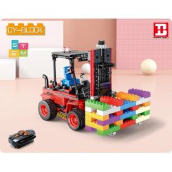 HAPPY BUILD SHINEYU XINYU YC-33003 33003 YC33003 non  XE NÂNG bộ đồ chơi xếp lắp ráp ghép mô hình  FORKLIFT Kỹ Thuật Công Nghệ Cao Mô Hình Phương Tiện 606 khối