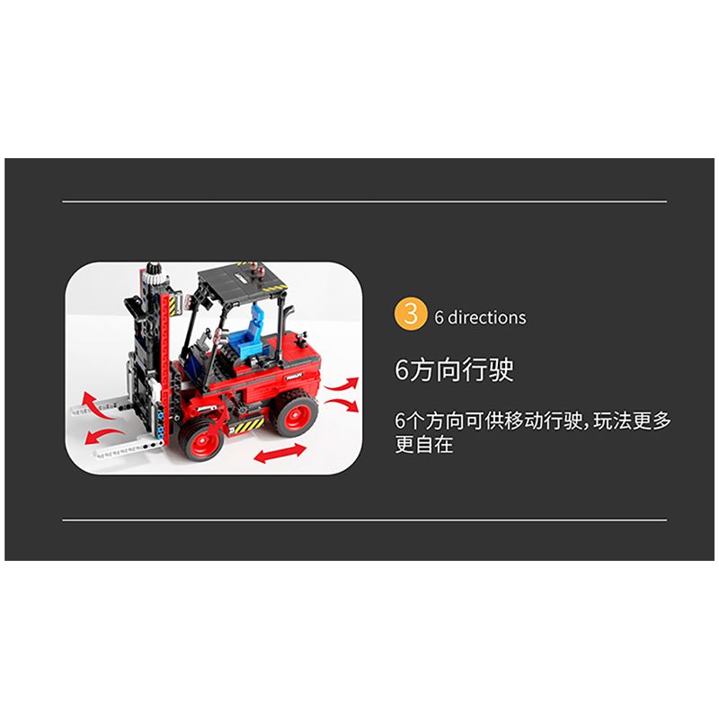 HAPPY BUILD SHINEYU XINYU YC-33003 33003 YC33003 non  XE NÂNG bộ đồ chơi xếp lắp ráp ghép mô hình  FORKLIFT Kỹ Thuật Công Nghệ Cao Mô Hình Phương Tiện 606 khối