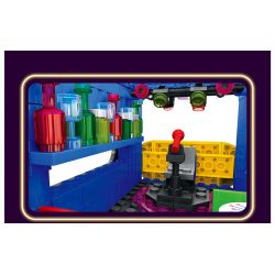 JUHANG TECHNOLOGY 86016 non  THANH CHỨA bộ đồ chơi xếp lắp ráp ghép mô hình Modular Buildings CONTAINER BAR Mô Hình Nhà Cửa 1489 khối