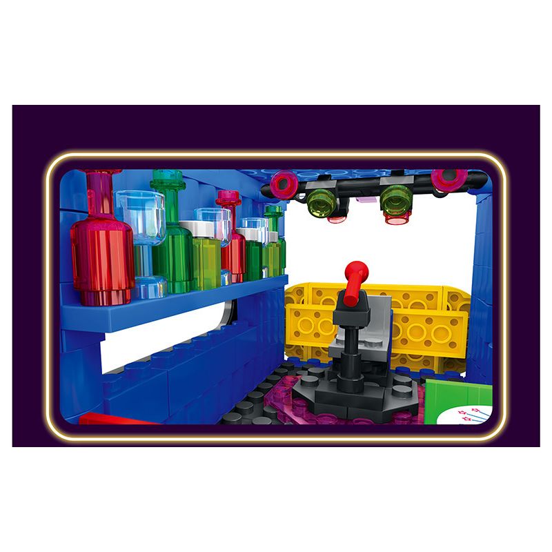 JUHANG TECHNOLOGY 86016 non  THANH CHỨA bộ đồ chơi xếp lắp ráp ghép mô hình Modular Buildings CONTAINER BAR Mô Hình Nhà Cửa 1489 khối