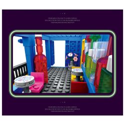 JUHANG TECHNOLOGY 86016 non  THANH CHỨA bộ đồ chơi xếp lắp ráp ghép mô hình Modular Buildings CONTAINER BAR Mô Hình Nhà Cửa 1489 khối